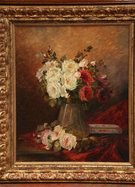 This is a list of french painters sorted alphabetically and by the century in which the painter was most active. Pair of 19th Century French Still Life Flower Paintings in Gilt Frames Signed For Sale at 1stdibs