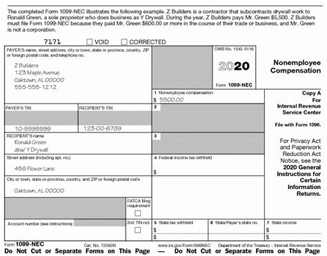 Attention filers of form 1096: Instructions For Forms 1099 MISC And 1099 NEC 2020 | 1099 ...