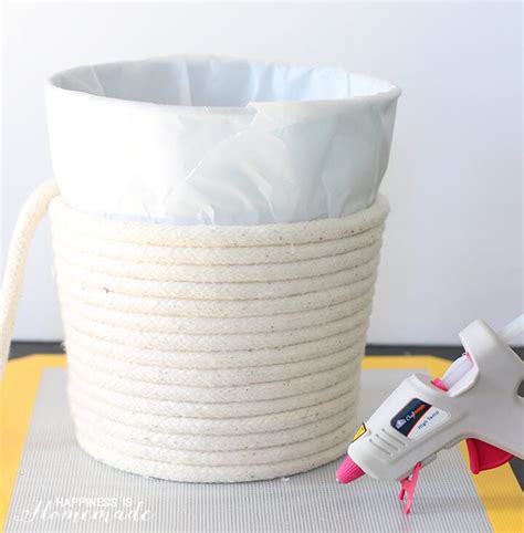 Diy No Sew Rope Baskets Happiness Is Homemade