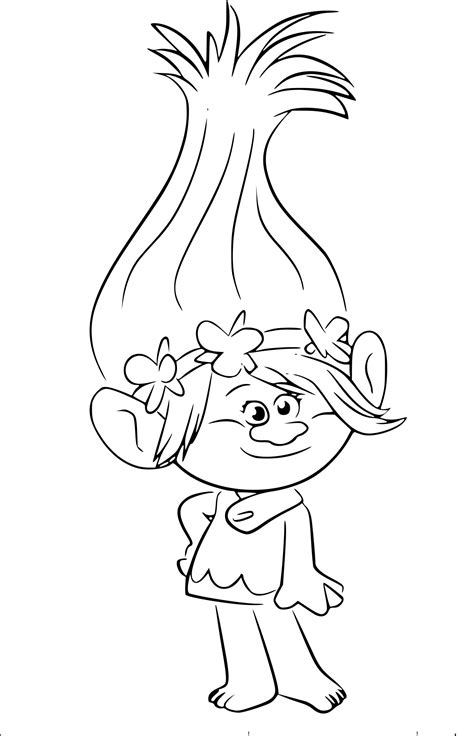 La boutique du journal de saône et loire; Coloriage princesse Poppy de Trolls à imprimer
