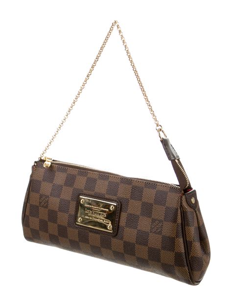 Louis Vuitton Damier Ebene Eva Clutch Handbags Lou75079 The Realreal