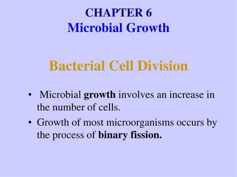 Ppt Chapter 6 Microbial Growth Powerpoint Presentation