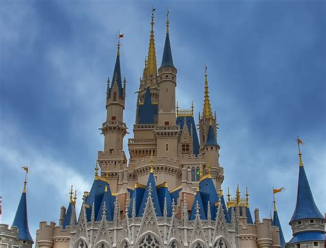 Florida Usa Towers Of Cinderella Castle At Walt Disney World