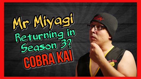 During season one, he had this void in his life because miyagi had passed. What Would Miyagi say about Season 2 of Cobra Kai? - YouTube