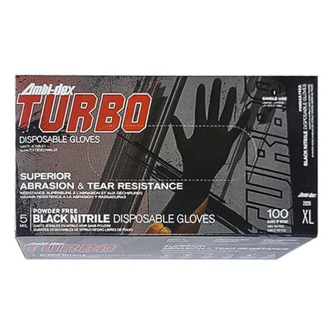 West Chester 2920 5mil Black Nitrile Disposable Glove Powder Free Extra