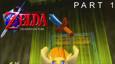 Lets Play Zelda Ocarina Of Time Part 1 Grabbing A Sword Youtube