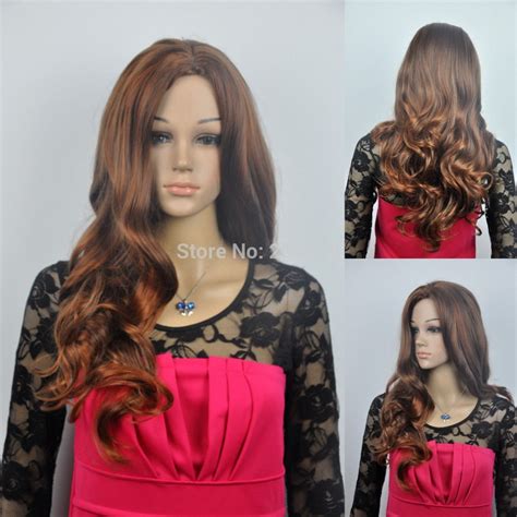 Wholesale Price Fast Pandpwomen Girls Long Brown Color Curly Synthetic Cosplay Costume Hair