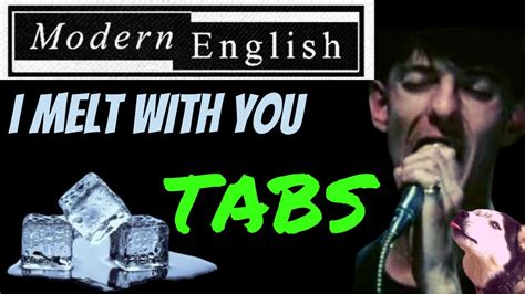 Modern English I Melt With You Fingerstyle Guitar Tabs Youtube