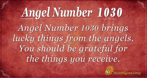 Angel Number 1030 Meaning Maintain Your Focus Sunsignsorg