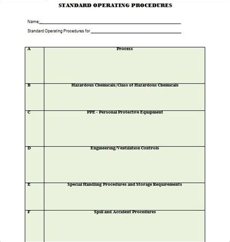 45 Free Standard Operating Procedure Templates Word Excel Format