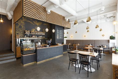 Fantastic Coffee Shop Interior Design Unique Style Cafe Bar Counter