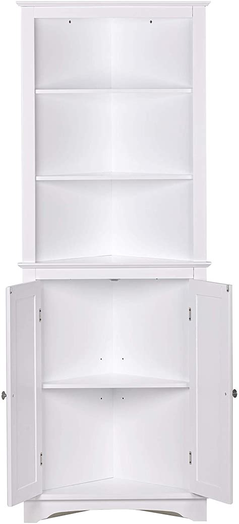 Wholesale Spirich Home Tall Corner Cabinet With Two Doors And Three