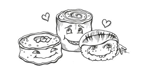 You can find here 2 free printable coloring pages of kawaii cupcake. Nourriture Sushi Taco Dessin Kawaii