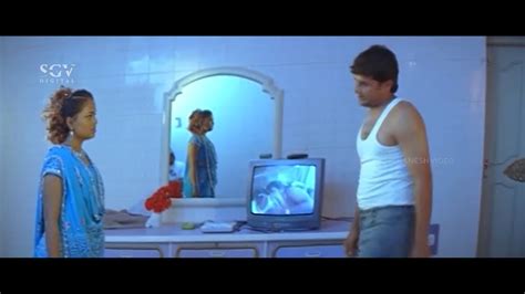 fiance forcing kavya to shoot private video prashanth orata i love you kannada movie scene