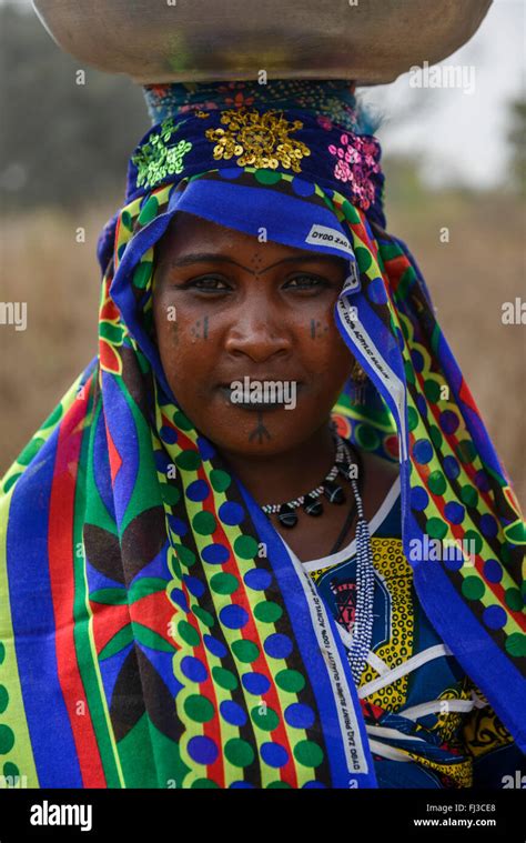 Fulani Tribe Woman Of Northern Benin Africa Stock Photo Alamy