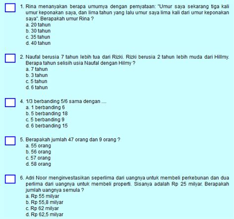 Kumpulan berita tersebut disajikan sebagai berita pilihan yang lebih sesuai dengan minat anda. Populer Contoh Soal Tes Tertulis Bagian Administrasi, Terbaru!