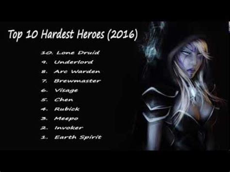 If he's situated far enough away from his enemies, he can pump out massive damage and pick up easy kills. Dota 2 - Top 10 Hardest Heroes to Play (2016) - YouTube