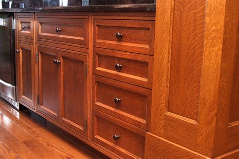 Custom Quarter Sawn White Oak Kitchen Cabinets Craftsman Kitchen