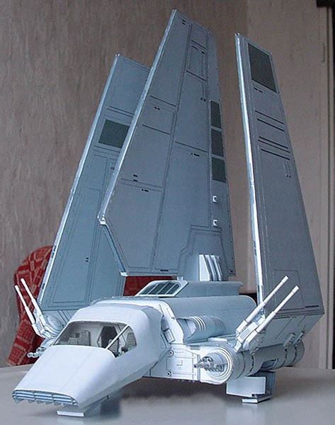 Buy 3d Paper Model Star Wars Spaceships Empire Lambda