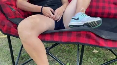 Upskirt In The Park Pussy Flashing Fingering Herself In Public