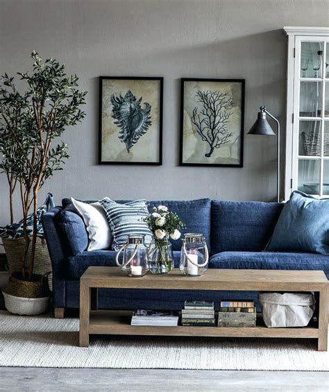 A navy sofa for your blue living room. living room ideas blue sofa best navy blue couches ideas ...