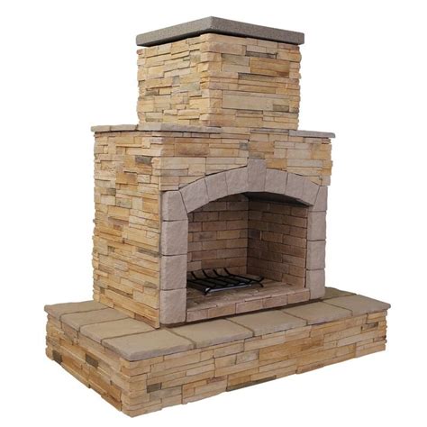 Cal Flame Steel Propanenatural Gas Outdoor Fireplace And Reviews