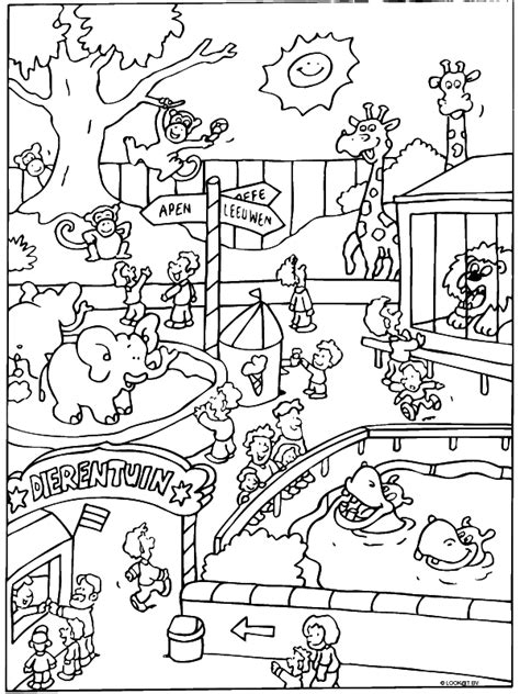 kleurplaten dierentuin Google zoeken Zoo animal coloring pages, Zoo