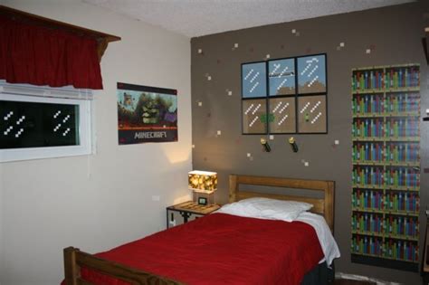 Maybe you would like to learn more about one of these? deco chambre minecraft jeu lumières | Minecraft bedroom ...