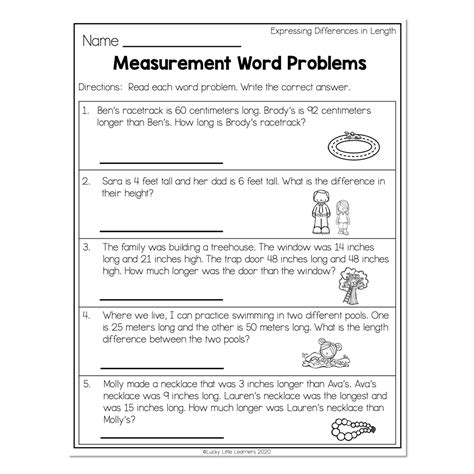 2nd Grade Math Worksheets Measurement Measuring In Centimeters