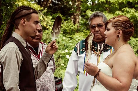 This can be the cause of a lot of stress for some brides. Alicia & Jonah's nature-focused Native American wedding ...