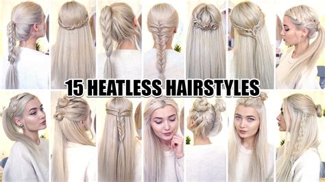 15 Braided Back To School Heatless Hairstyles Youtube