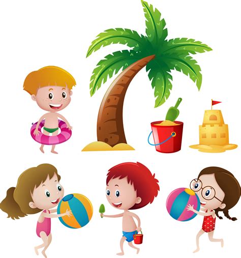 Download Summer Kids Painted Hand Euclidean Vector Child Clipart Png