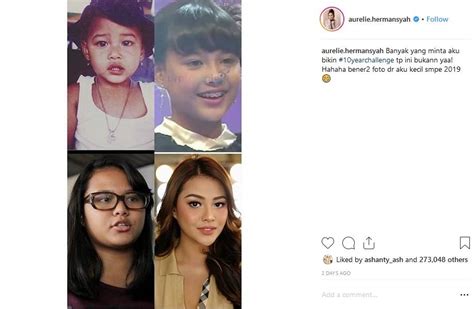 Gadis bernama lengkap titania aurelie hermansyah ini lahir 10 juli 1998 silam. Bukan #10YearsChallenge, Aurel Hermansyah Unggah Foto ...