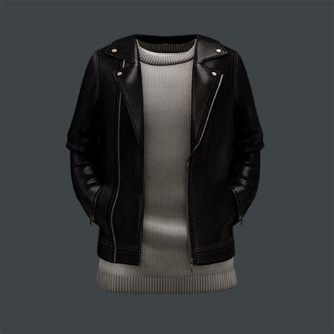 3d Male Jacket Leather Turbosquid 1445788