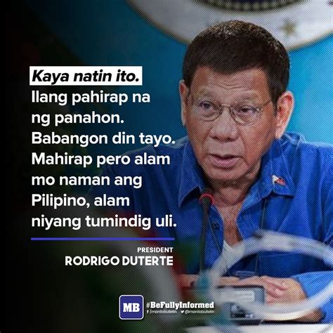 Manila Bulletin News On Twitter President Duterte Assured Those