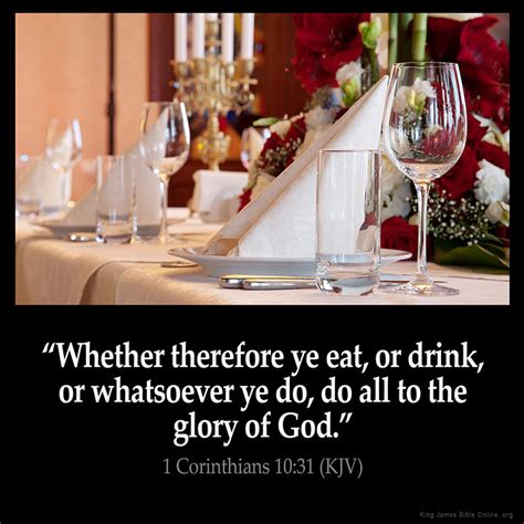 1 Corinthians 1031 Inspirational Image