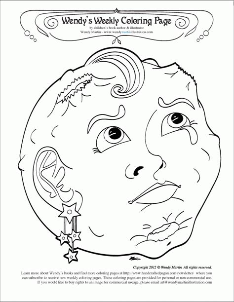 Download Full Moon Coloring Pages - Coloring Home