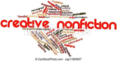 Abstract Word Cloud For Creative Nonfiction With Related Tags And Terms