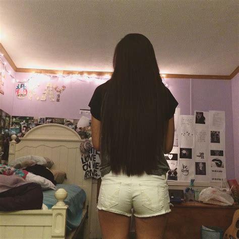 Long Hurr Dont Curr Mirror Selfie Hair Selfie