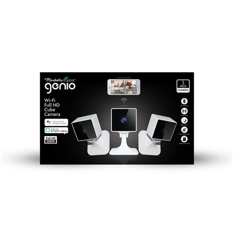 Mirabella Genio Full HD Wi-Fi 3 Pack Cube Cameras - Mirabella Genio