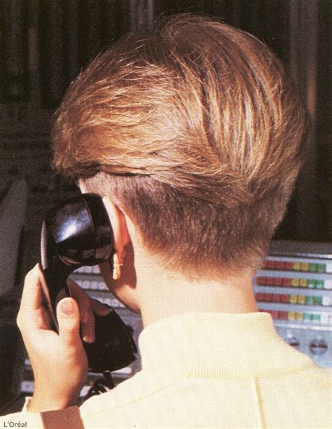 Short 1980s Womens Haircut With A Clipper Cut Nape