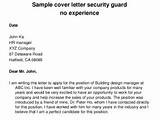 Letter Of Application Security Guard Images