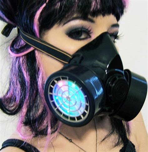 Light Up Led Respirator Gas Mask Halloween 7 Gadgets