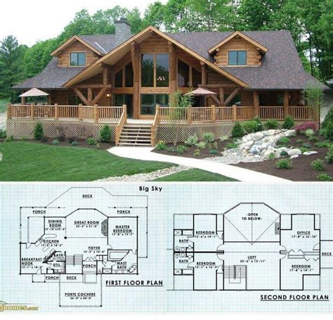 Cabin House Plans Log Home Plans Log Cabin Floor Plans