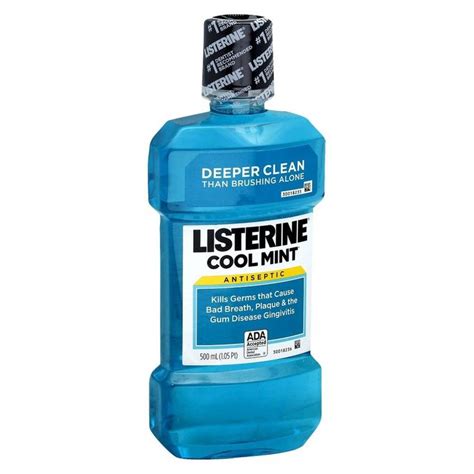 listerine cool mint antiseptic mouthwash to get rid of bad breath 16 9 fl oz listerine