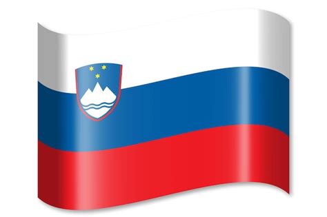 Premium Photo Slovenia Waving Country Flag On White Background