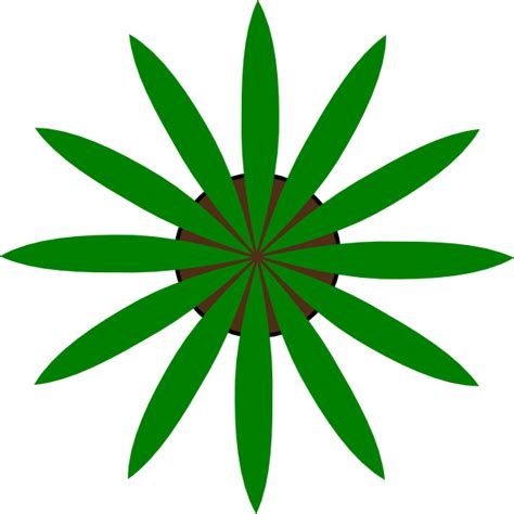 Green Flower Shape Clip Art At Vector Clip Art Online