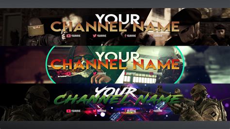 Top 3 Free Csgo Youtube Banner Templates W Downlo By