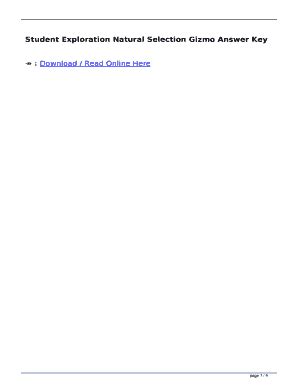 You are a bird hunting moths (both. Student Exploration Natural Selection Gizmo Answer Key Pdf ...