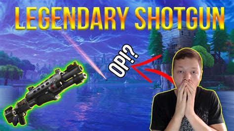 Brand New Legendary Tactical Shotgun Fortnite Battle Royale Youtube